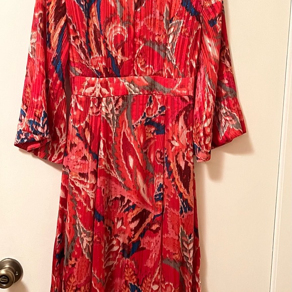 Zara metallic dress size xs . Adorable flowy dress/ coverup/ beachy outfit - Picture 7 of 7